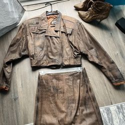 Genuine Leather Vintage Outfit 