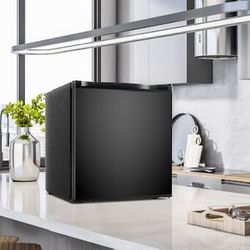 Euhomy 1.6 Cu Ft Mini Fridge with Freezer Single Door Compact Fridge Adjustable Thermostat Energy