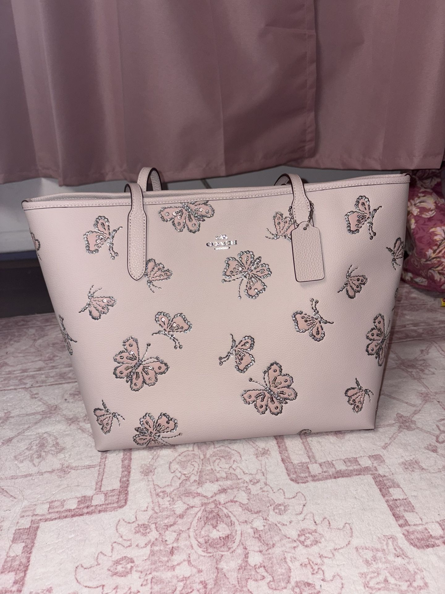  Pink Flutter Coach Bag