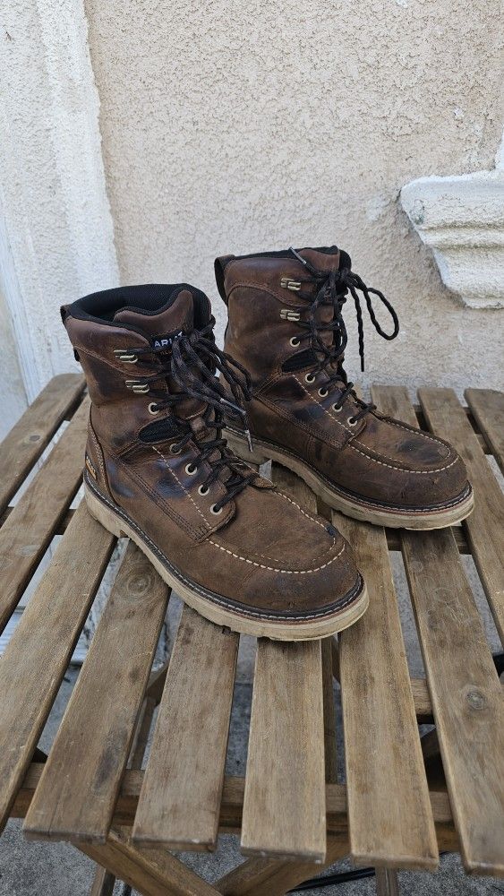 Ariat Size 9.5 D Work Boots Soft Toe