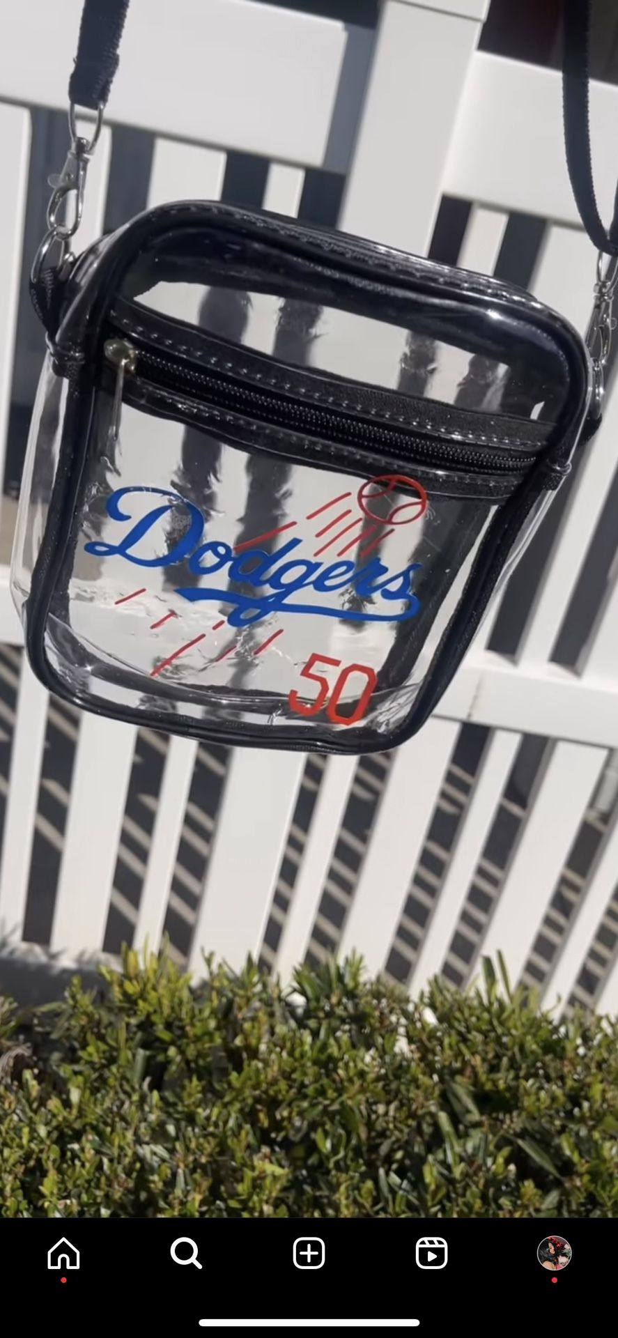 Los Angeles Dodgers Clear Stadium Bag for Sale in Chula Vista, CA - OfferUp