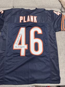 Doug Plank Signed Autograph Custom Jersey - Beckett Coa - Chicago Bears