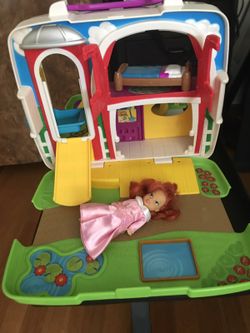 Kid toddler toy, barnie play house, hippo toy, computer education toy lot