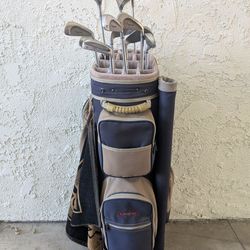 Golf bag and clubs