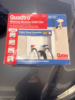 Washer dryer outlet box