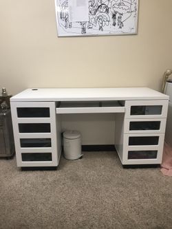 Morvan white cheap office desk