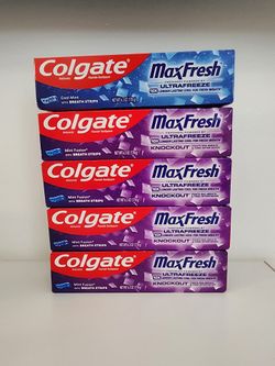 $10 for all. Colgate Maxfresh Toothpaste. HABLO ESPAÑOL.