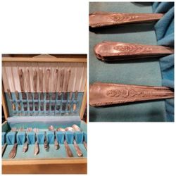 1935 Crosby Silverware Set 43pc Bakelite Handle Box