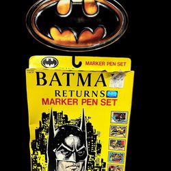 Batman Returns Marker Pen Set - Six 9" X 12" Posters - 1992 Michael Keaton  