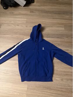 Blue Polo Zip Up-Large