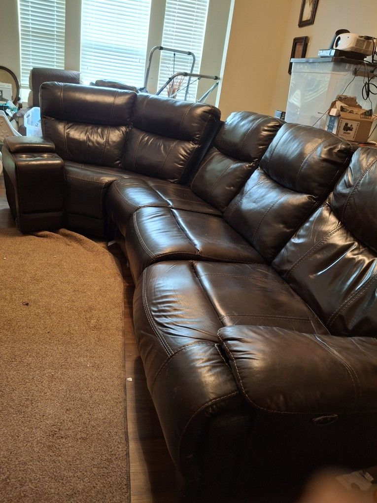 Itallian Leather Sectional