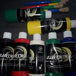Aurora washable tempera paint bundle