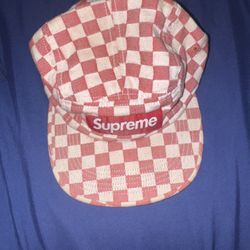 Supreme Checkboard Camp Cap SS18’ 