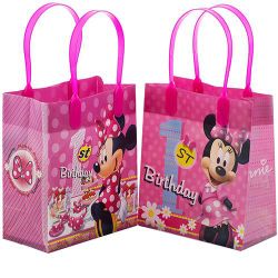 Minnie Mouse 1st Birthday Small Goodie Candy Bags Birthday Party Supplies