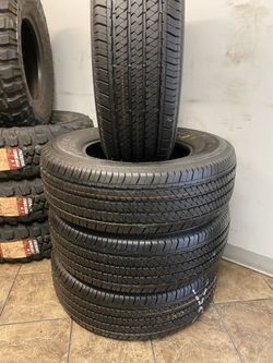 SET BRIDGESTONE DULER 255/70/17 SEMI NEW 95%TREAD LIFE $280 PRICE INCLUDES PROFESSIONAL INSTALLATION AND TAX