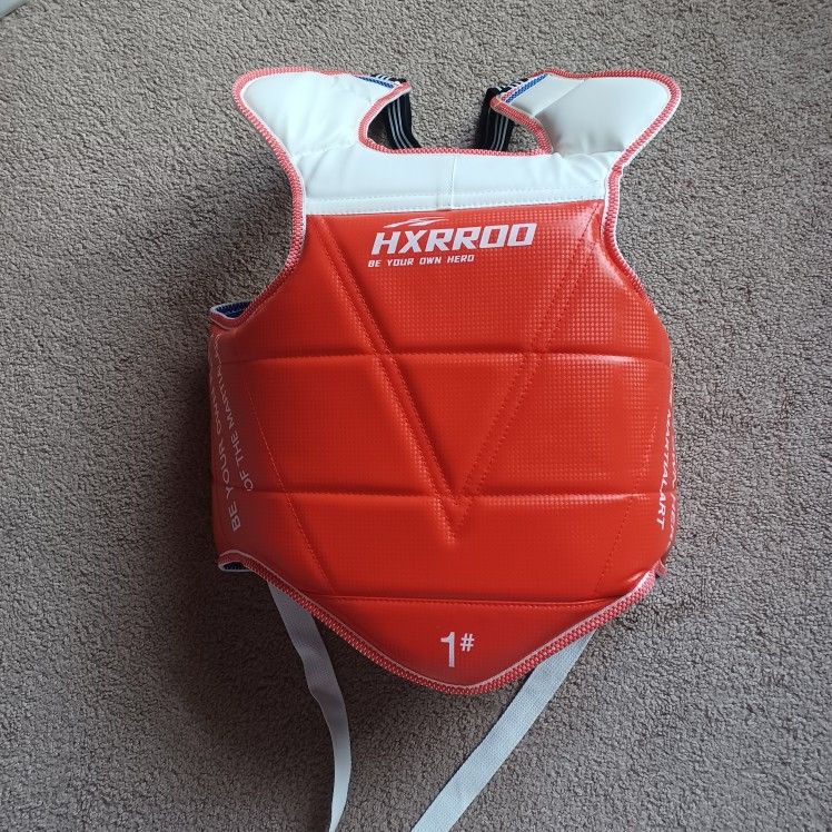 new Taekwondo Martial Arts Body Protector Reversible Chest Guard-size 1