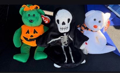 3 - Halloween Beanie Babies