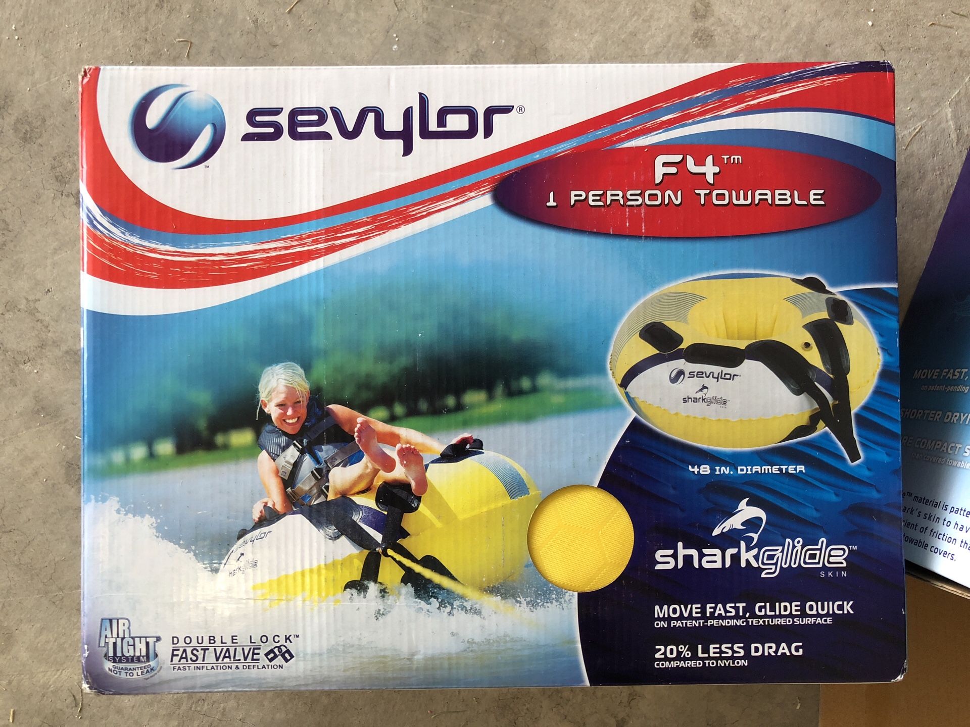 F4. 1 person tube, towable. Sevylor.