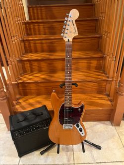 Fender MIM Mustang 90 (Brand New) w/ Line 6 Spyder V Effects Amp (Brand New)