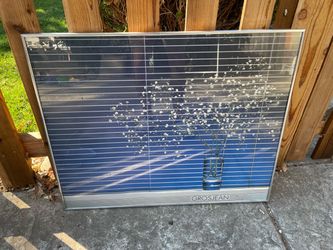 Chrome Metal Frame with Glass