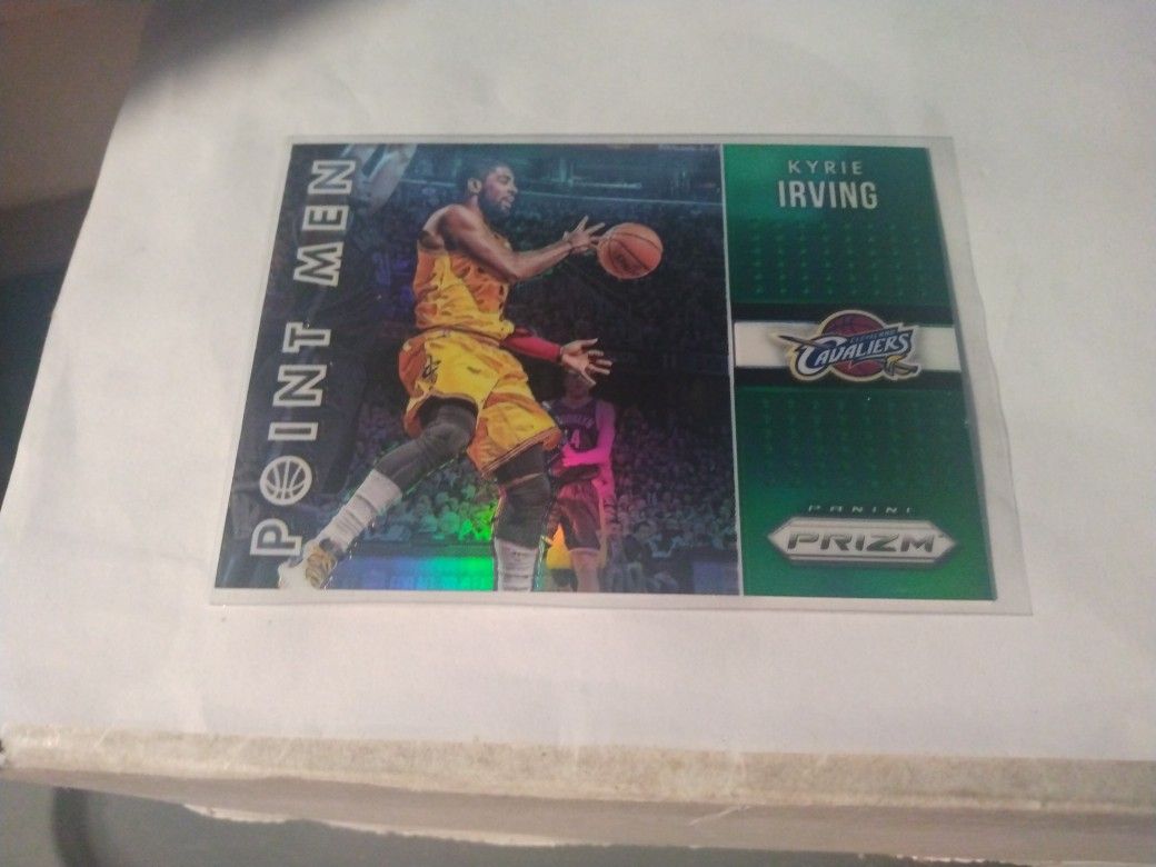 2015-16 Panini Prizm Kyrie Irving Point Men Green Refractor Basketball Card