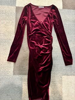 Red velvet cocktail dress - New