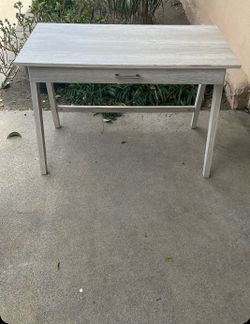 Grey Stained Wooden Desk
