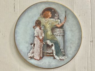 1979 Norman Rockwell “Mother’s Evening Out” Porcelain Collectors Plate