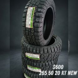 New Tires 265///50//20. RT $600 ALL 4 