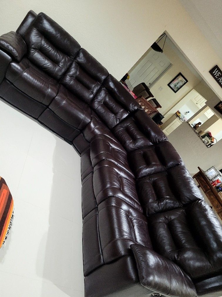 Sectionals Brown Couch 