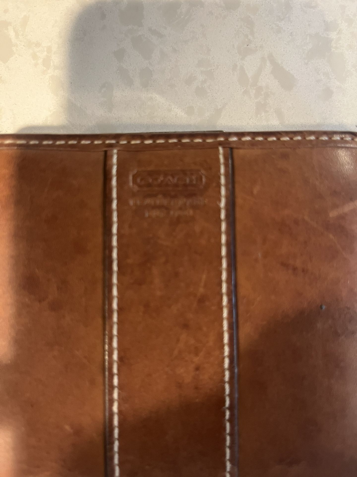 Vintage Coach Brown Leather Wallet