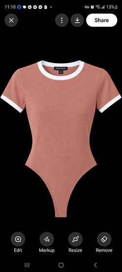 Sofaa Apparel Ringer Bodysuit Size S, M, & L