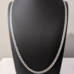 Solid .925 Sterling Silver Cuban Chain 