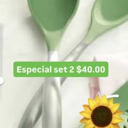 Set 2 Cucharas Para Cosinar $40.00  Especial Acero Inoxidable Princess House Ventas Finales 
