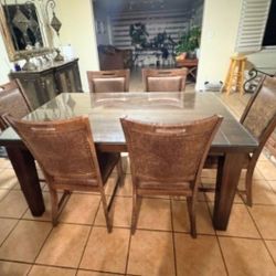Sturdy Wood Dining Table