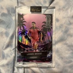 True 1/1 Color Match Lionel Messi Wild Carf