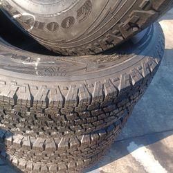 SET OF FOUR TIRES SEMI NEW 245/75/17/ GOODYEAR $300 ALSO WE HAVE NEW ON ESPECIAL PRICES