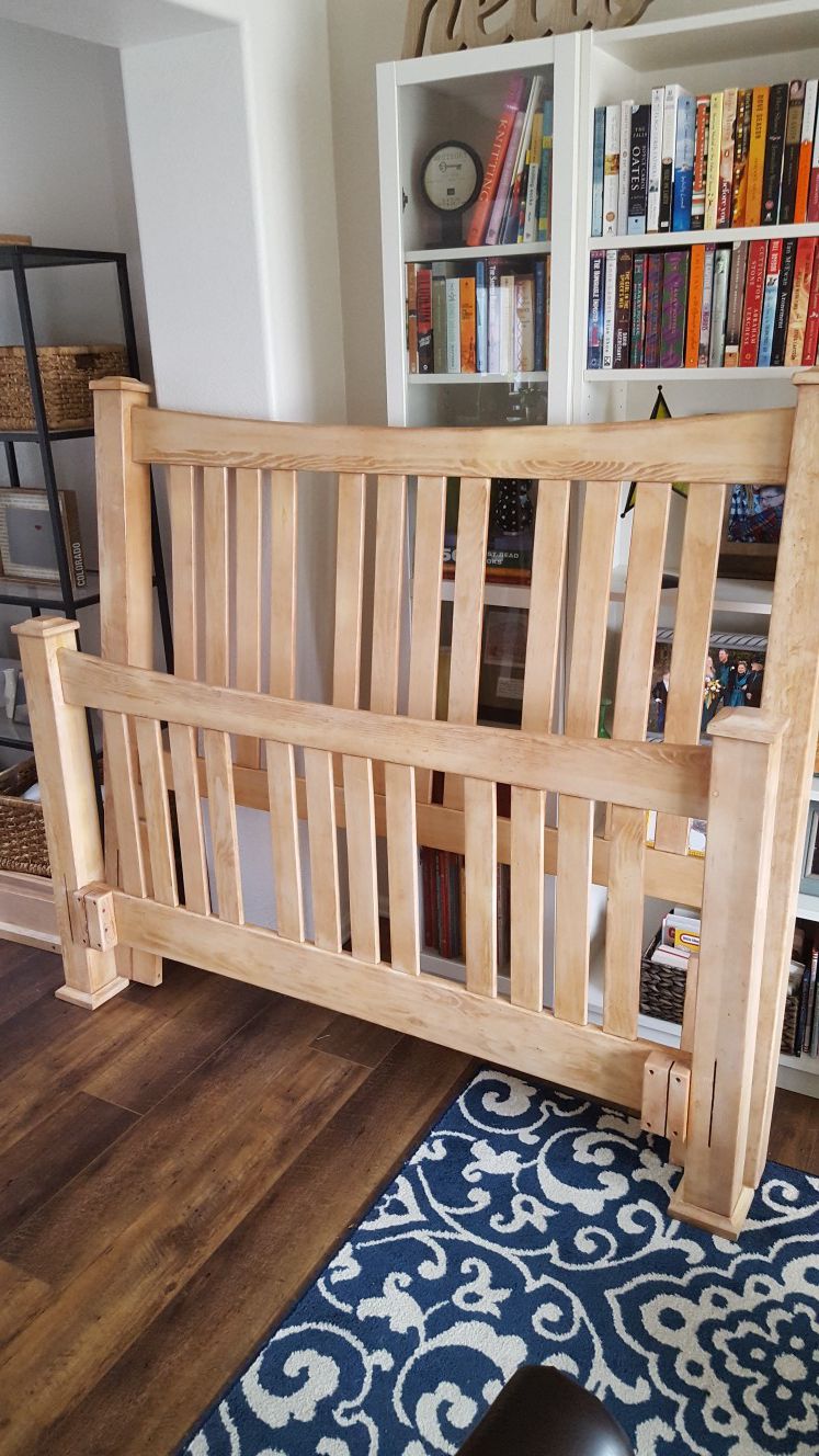 Queen bed frame and box springs