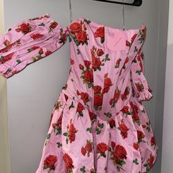 NEW w/tags Floral Corset Style Blouse (MEDIUM)