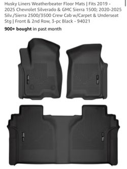 19+ Silverado Crew Cab- Heavy Duty Floor mats 