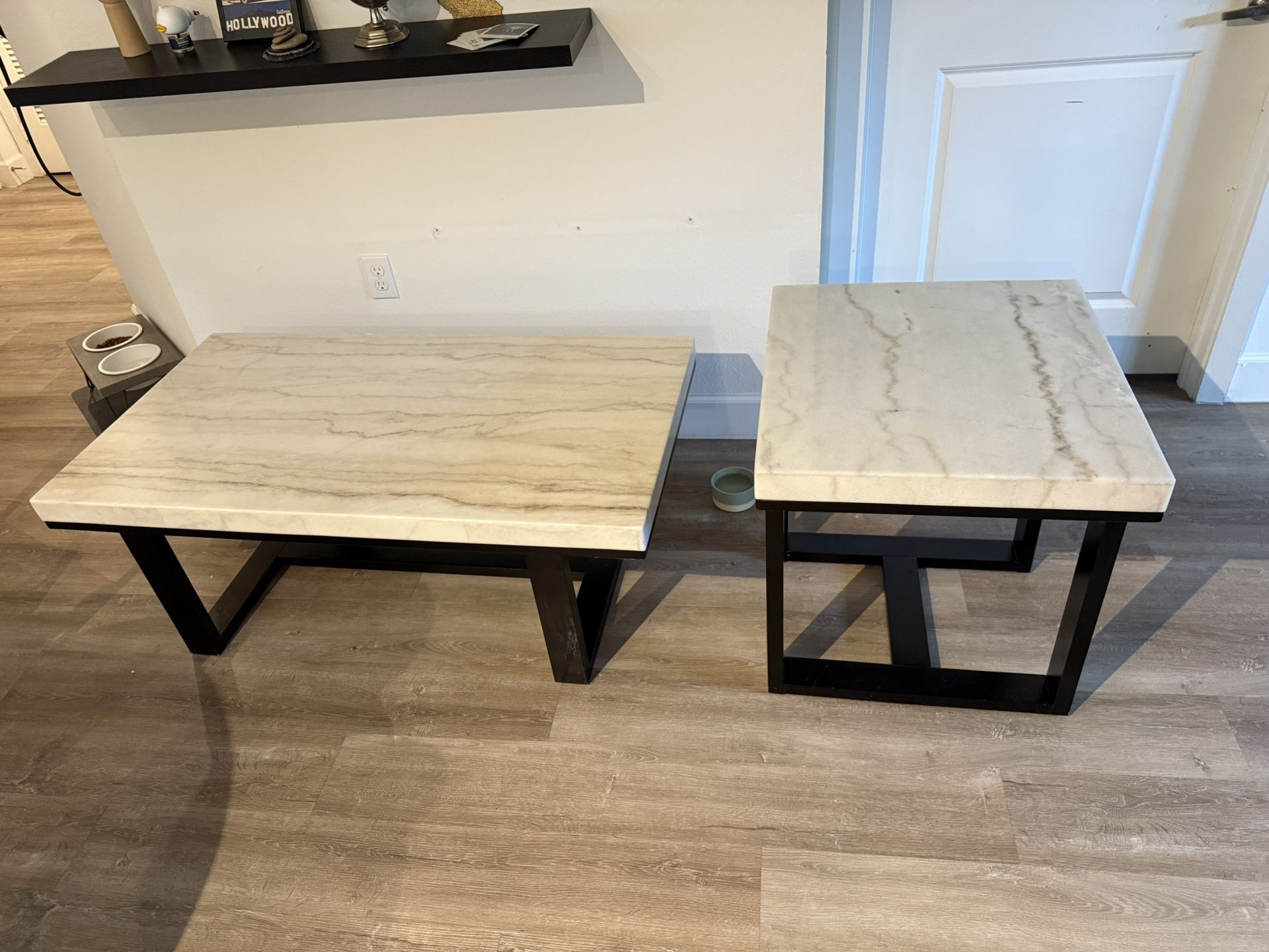 Marble Coffee Table Set