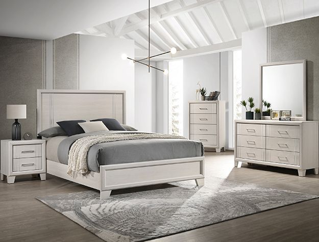 NEW Elegant Sleek White Finish BED ROOM SET💥NO CREDIT NEEDED $10 Down