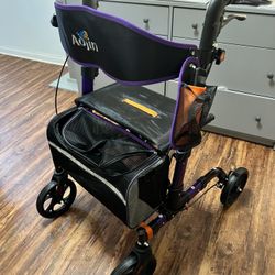 Rollator Walker With Seat And Storage