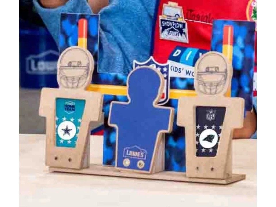 Lowes Scoreboard Football Spirit Board Kids Workshop DIY with Patch September 2025