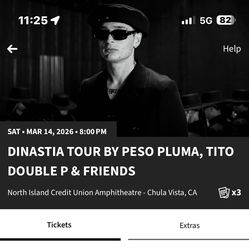 Peso pluma & Tito concert - chula vista 3/14