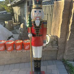 74 inch tall metal Nut Cracker