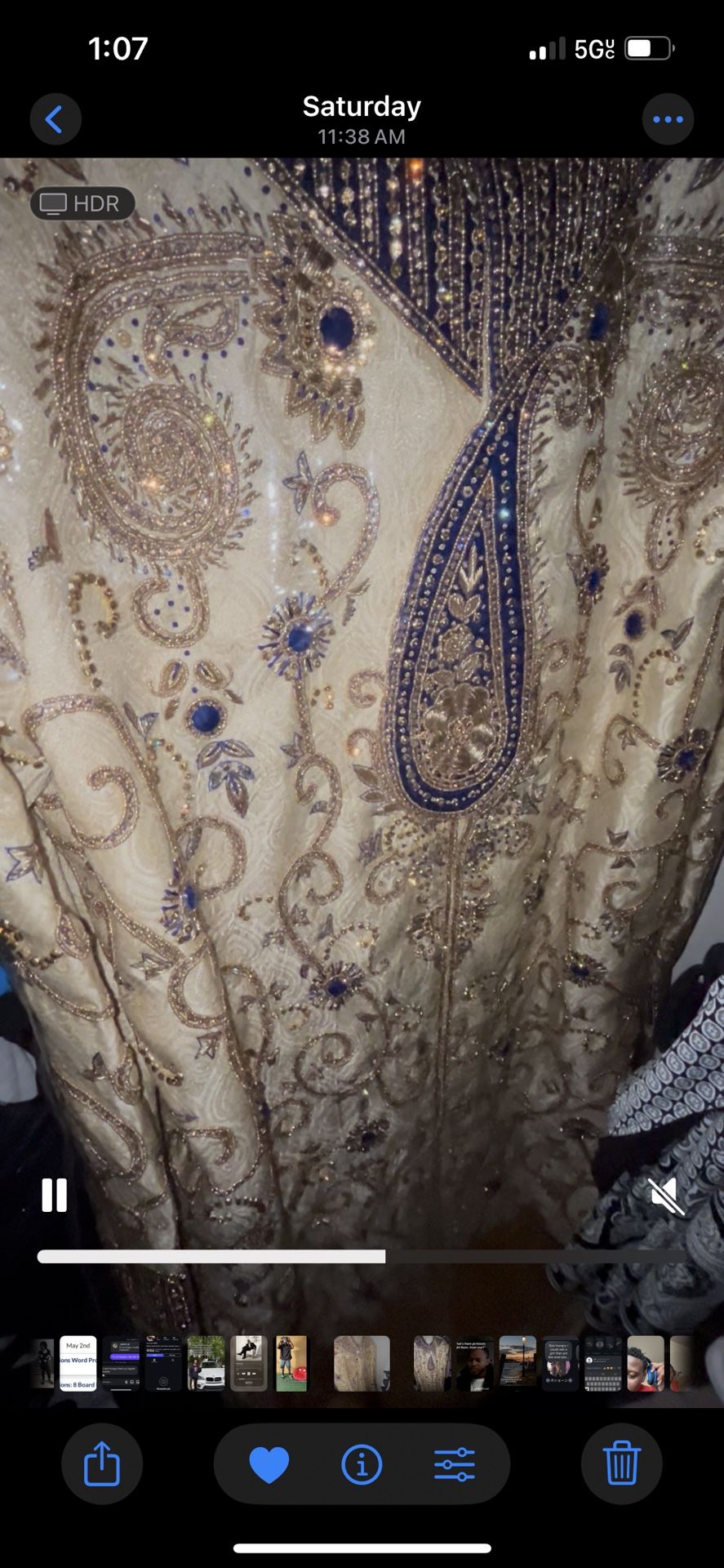 Regal Embroidered Sherwani Set with Matching Turban and Mojari Shoes – Cream & Royal Blue