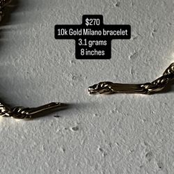 Gold Milano bracelet