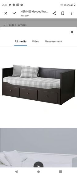 Dark brown ikea day bed