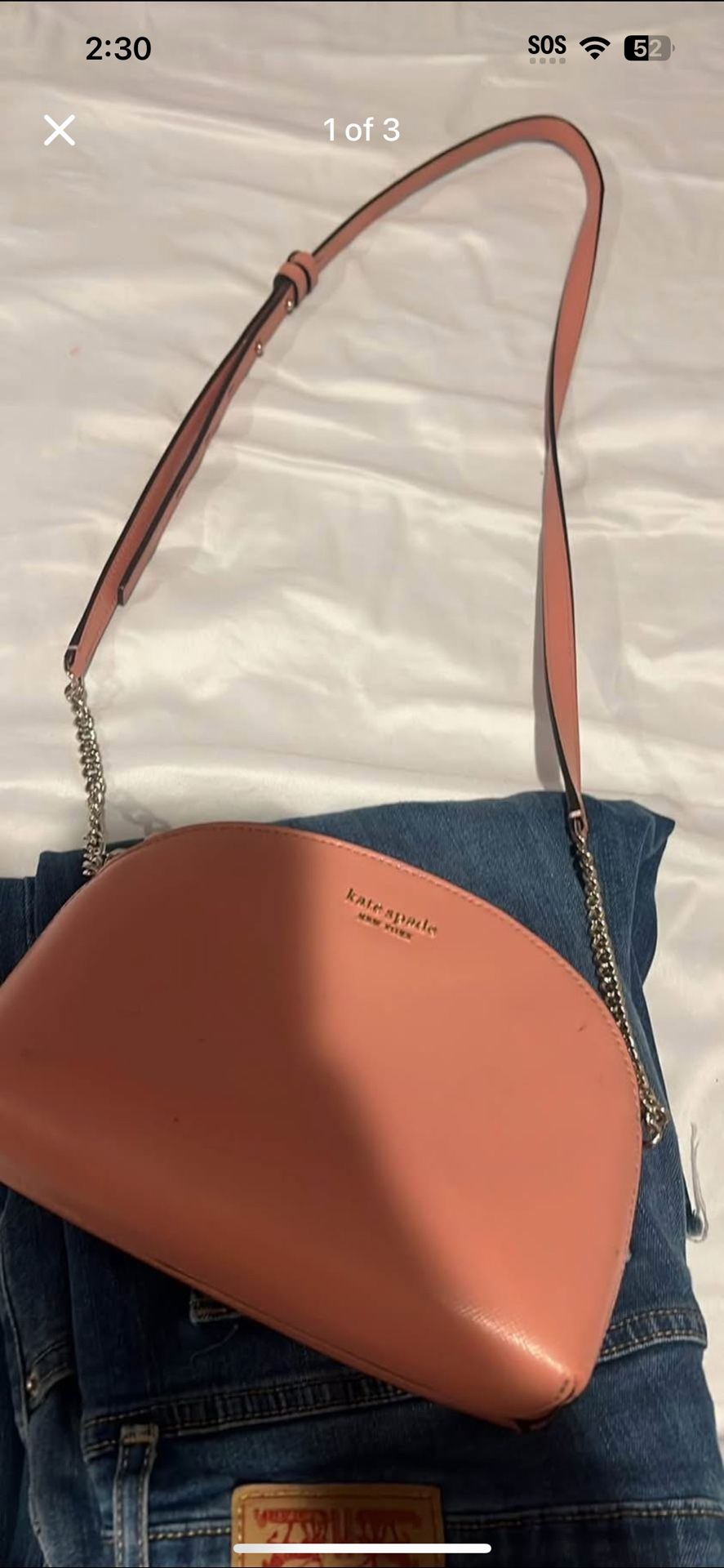 Kate spade pink crossbody purse 